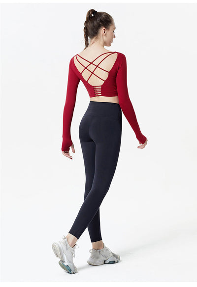 Pantalones Deportivos Cintura Alta Sin Costuras con Forro Térmico - Image 4