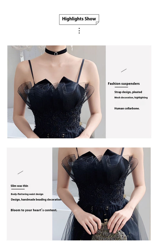 Vestido de Noche Negro Elegante de Diseño Exclusivo - Image 17
