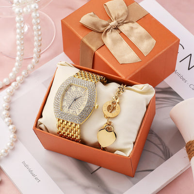 Reloj Elegante para Dama con Banda de Acero y Diamantes Gypsophila - Image 3