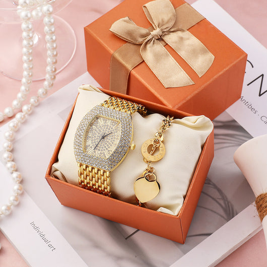 Reloj Elegante para Dama con Banda de Acero y Diamantes Gypsophila - Image 3