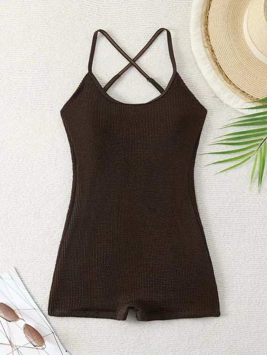 Traje de Baño Enterizo Espalda Descubierta Ajuste Ceñido para Mujer - Image 10