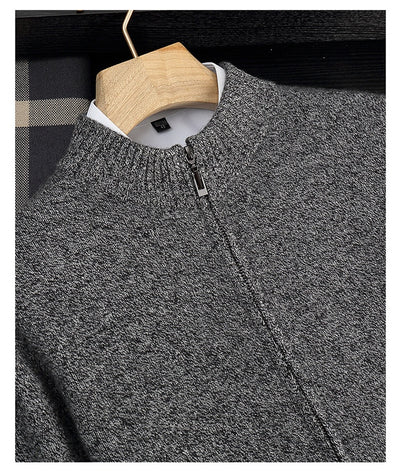 Abrigo de Cuello Alto en Cashmere para Hombre - Otoño e Invierno - Image 9