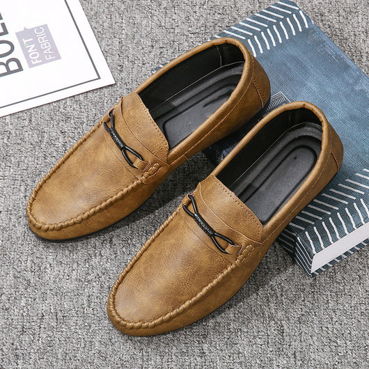 Zapatos Casuales de Cuero con Suela Flexible para Hombre - Image 9