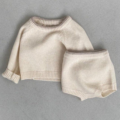 Conjunto de Sweater, Top y Shorts para Bebé