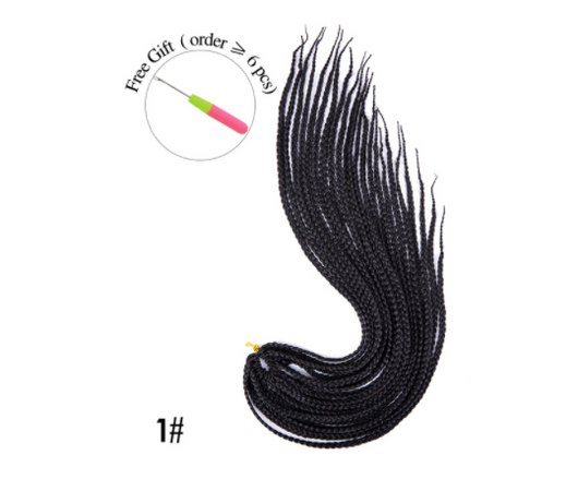 Peluca Sintética Trenzas Sucias 16 Pulgadas - Estilo Tres Trenzas Alargado - Image 44