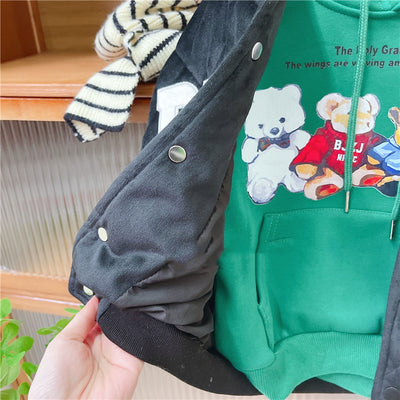 Uniforme de Béisbol Acolchado de Algodón Casual Infantil Coreano - Image 16