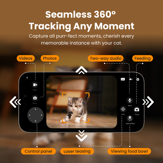 Comedero Automático para Gatos con Cámara 1080P, Control de Porciones y Visión Nocturna - Image 3