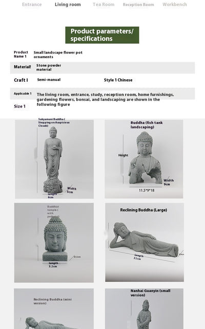 Estatua de Buda Amitabha Decorativa - Feng Shui para Hogar y Jardín - Image 15