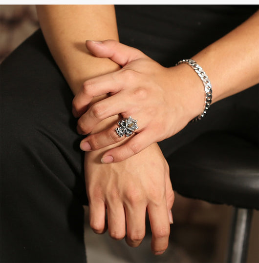 Anillo de Calavera Personalizado Abierto para Hombre - Image 8