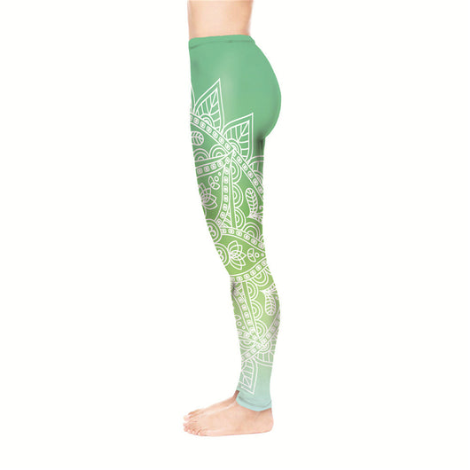 Pantalones Capri Estampado Totem - Comodidad de 9 Minutos - Image 8