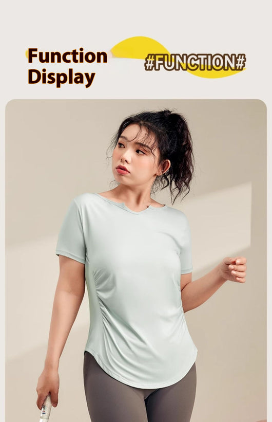 Playera Deportiva Ajustada de Secado Rápido con Control Abdominal - Image 18