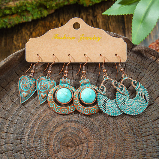 Aretes Geométricos Bohemios con Borlas Vintage para Mujer - Image 15