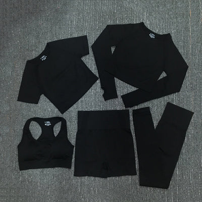 Conjunto Deportivo Ajustado de Manga Larga Estilo Europeo - Image 5