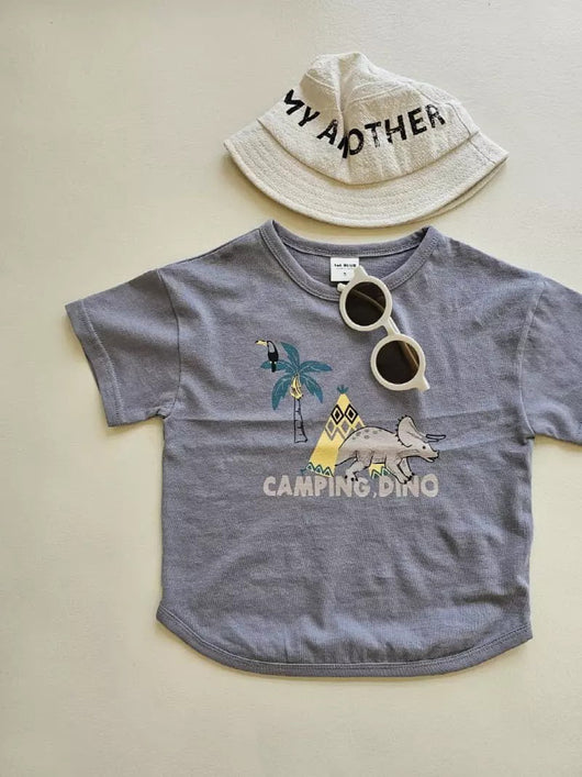 Playera de Algodón con Diseño Dinosaurio de Manga Corta - Image 9