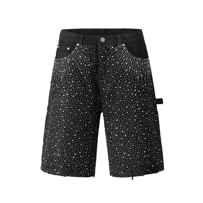 Shorts de Mezclilla Degradado con Teñido Splash Ink - Image 5