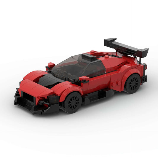 Auto de Carreras Bloques de Construcción Micro Puzzle DIY Tecnológico
