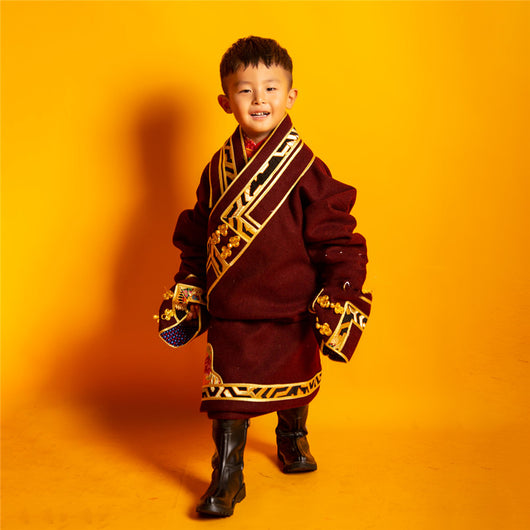 Túnica Tibetana Infantil de Manga Larga para Presentaciones - Image 5