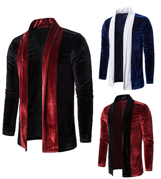 Chaqueta Cardigan Hombre con Detalles de Color - Estilo Personalizado