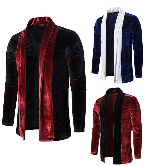 Chaqueta Cardigan Hombre con Detalles de Color - Estilo Personalizado