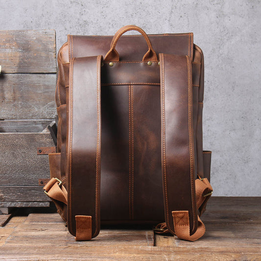 Mochila de Viaje en Cuero Genuino Premium para Hombre - Image 2