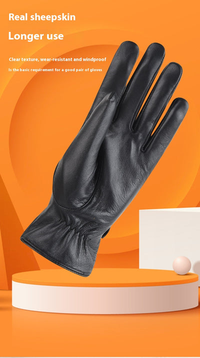 Guantes de Cuero Cálidos para Invierno Mujer - Image 11