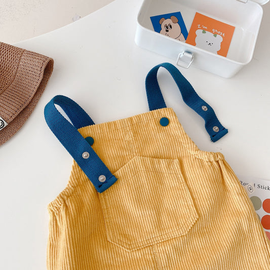Jumpsuit de Pana Estilo Coreano para Niños - Image 2