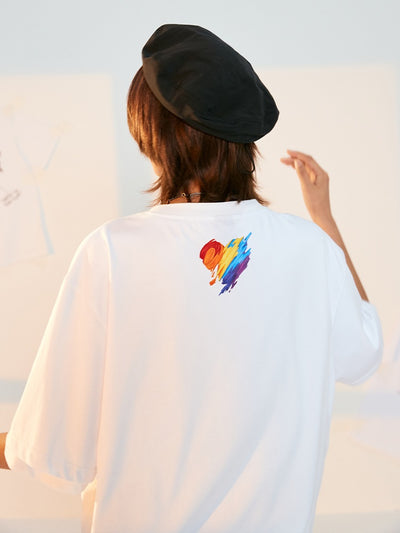 Camiseta Manga Corta Arcoíris Amor - Diseño Payaso Graffiti - Image 3