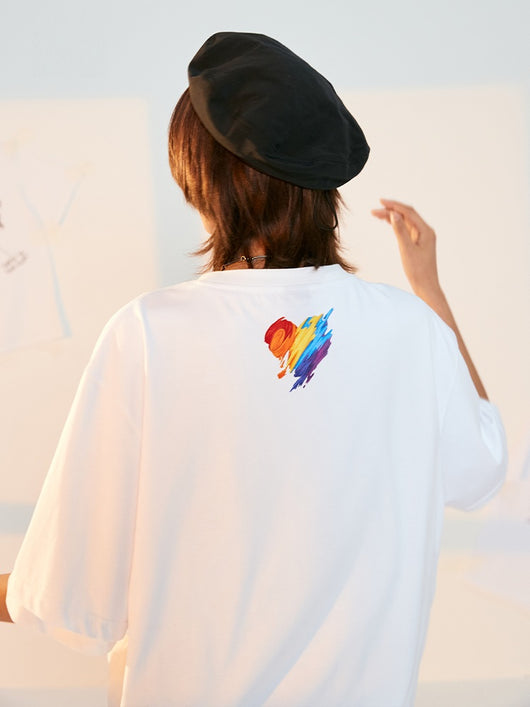 Camiseta Manga Corta Arcoíris Amor - Diseño Payaso Graffiti - Image 3