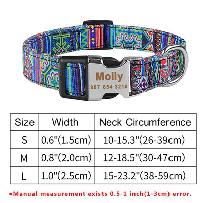 Collar Ajustable para Perro con Placa de Identificación Grabada Personalizada - Image 2