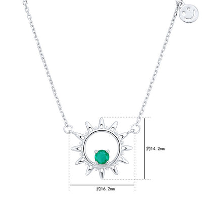 Collar Cadena Esmeralda Verde con Dije Redondo - Elegancia y Personalidad - Image 9