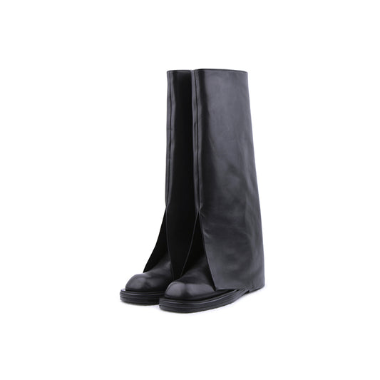 Botas Hasta la Rodilla con Punta Redonda Estilo Urbano - Image 2
