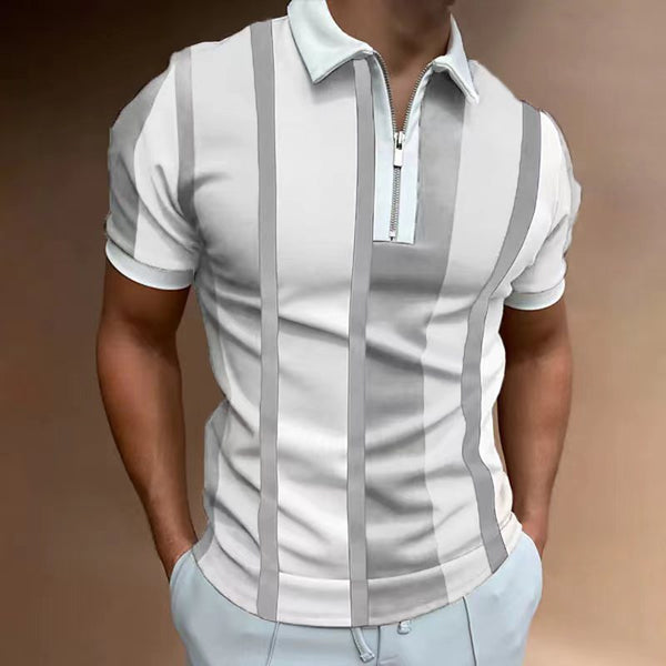 Polo Slim Fit a Rayas con Solapa Clásica para Hombre - Image 6