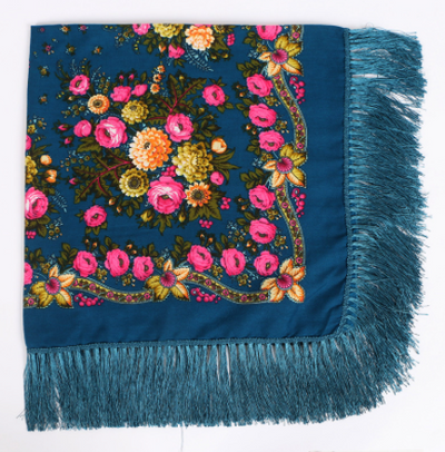 Pañuelo Étnico Estampado con Flecos de Rayón - Image 8