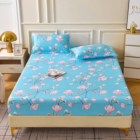 Juego de Sábana Ajustable y Funda de Almohada Estampada en Fibra Sintética - Image 11