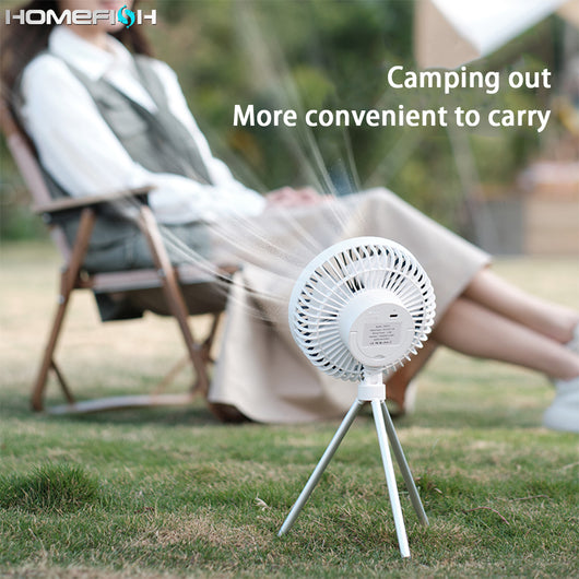 Ventilador Portátil de Camping con Trípode - Colgable para Tienda de Campaña - Image 7