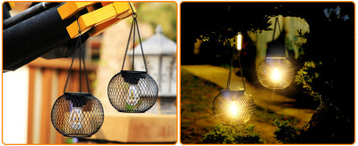 Lámpara Solar Colgante Minimalista para Jardín - Image 11