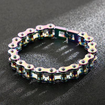 Pulsera de Cadena en Acero Titanio Inoxidable para Ciclistas - Image 6