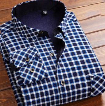 Camisa Térmica Acolchada a Cuadros para Hombre - Image 30
