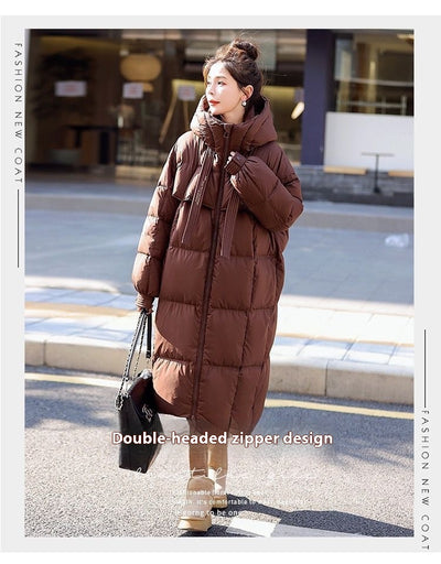 Abrigo Largo Acolchado Impermeable para Mujer - Protección Total en Invierno - Image 8