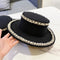 Sombrero de Lana para Mujer con Perla - Estilo Bucket Elegante