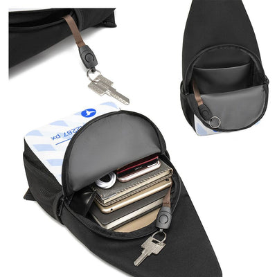 Bolsa de Pecho Bandolera Asimétrica Casual - Image 12