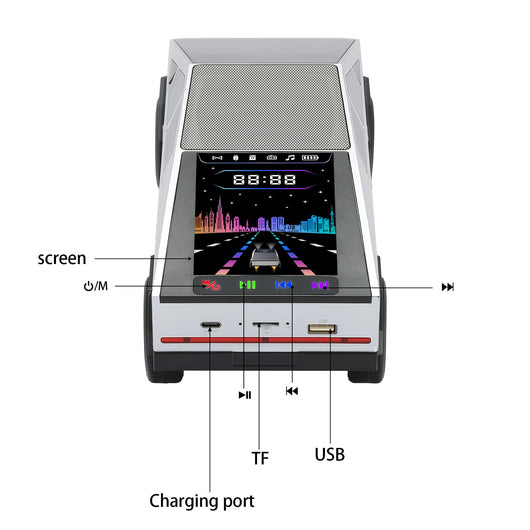 Parlante Portátil Bluetooth WS-580 con Pantalla Digital, Sonido HD y Radio FM - Image 34