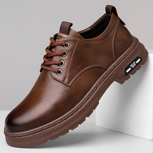 Zapatos Casuales de Cuero para Hombre con Diseño Retro - Image 15