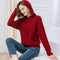 Sudadera con Capucha para Mujer - Suéter Tejido Casual de Manga Larga