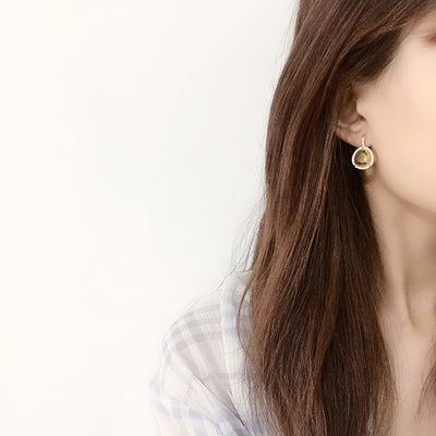Aretes Triángulo de Cristal Multicolor con Incrustación de Cobre - Image 22
