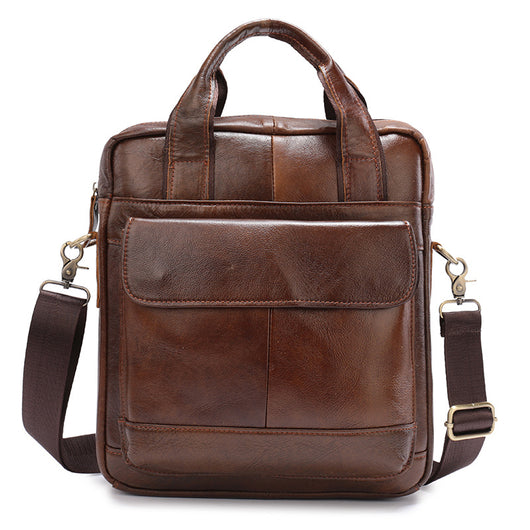 Maletín Vertical Retro para Hombre - Bolsa de Negocios Clásica - Image 5
