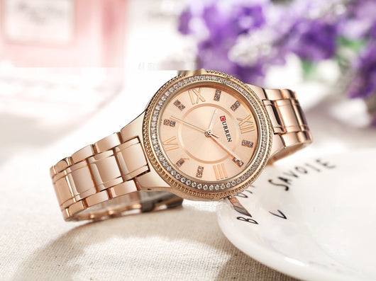 Reloj de Acero Inoxidable para Mujer con Diamantes y Resistencia al Agua - Image 16