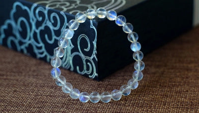Pulsera de Piedra de Luna Vidrioso Ice Seed para Mujer - Image 10