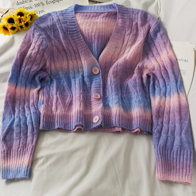 Cardigan Suelto de Cuello Redondo Liso - Suéter Versátil para Mujer - Image 11
