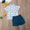 Conjunto Infantil Estampado Dinosaurio - Playera y Shorts de Verano